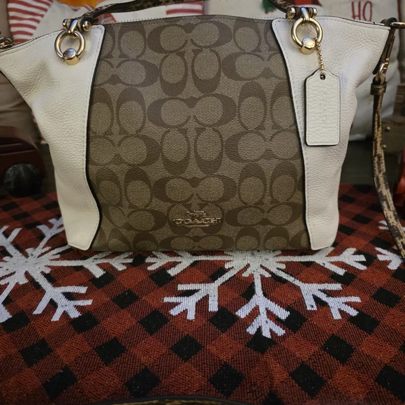 Coach Kacey Satchel Bag In Colorblock - Picture 2 of 15